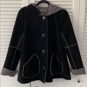 Velvet brand black jacket with hood